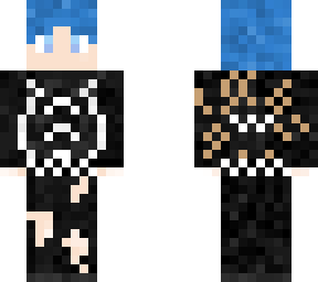 blue haired boy