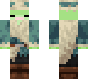 cold frog in tundra villager clothes