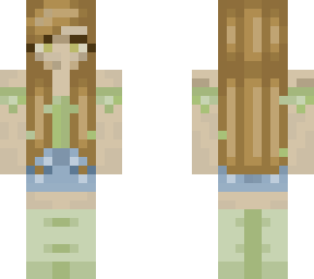 green girl outfit