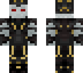 knull in all-black obsidian armour