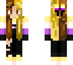 non binary half blond half brown