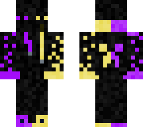 purple and yellow gamer enderman