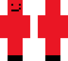 red guy with shoes