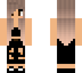 cool girl with blond hair and black clothes