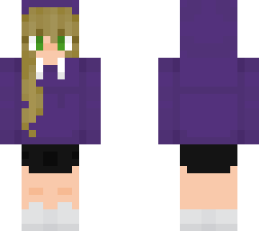 girl in purple hoodie