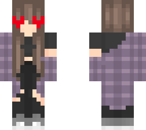heart eyes on purple coat girl by ilikeminecraftpigs