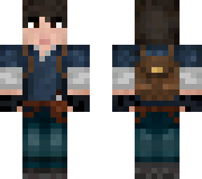 medium hair bangs backpack toolbelt