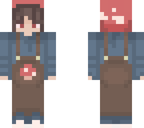 mushroom overalls