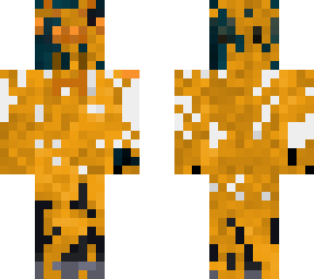 orange corruption cave spider in a suit