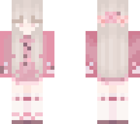 pink flowers girl