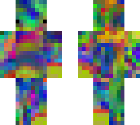 rainbow with surprise (under head)