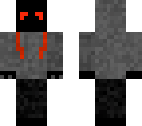 black ghost with grey hoody