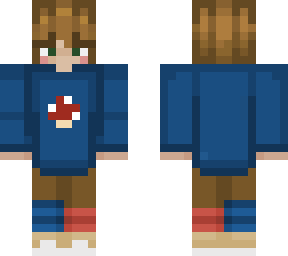 blue hoodie