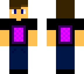 boy with nether portal t-shirt