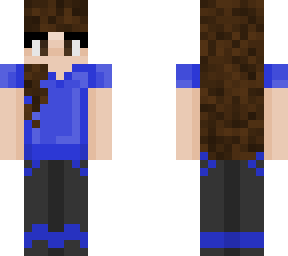 dark blue shirt girl
