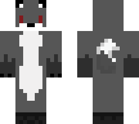 gray fox (with red eyes)