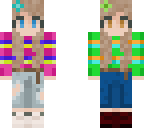 half girls with striped shirts 2!