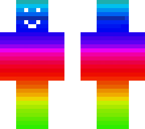 inverted true rainbow bob | Minecraft Skin