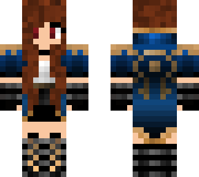 medevil blue girl
