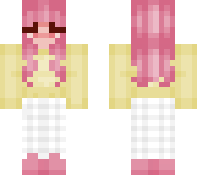 pink and yellow themed girl