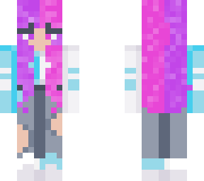 pink purple girl skin e girl colourful hair