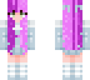 pink purple light blue e girl skin colourful hair