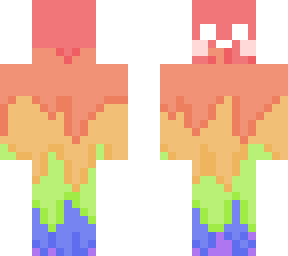rainbow drip? idk what to call it