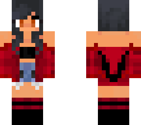 aphmau mystreet skin but in the style of her latest skin