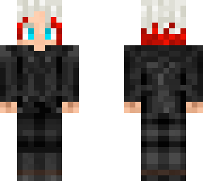 black hoodie and red fade