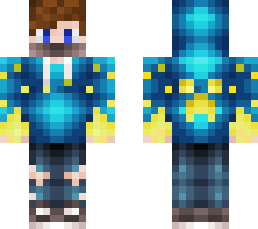 blue glowing fire boy