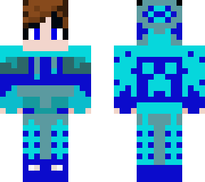 blue minecraft skin