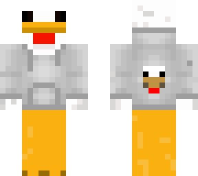 chicken with chicken gray hoodie