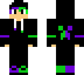 green and purple creeper boy/chico creeper verde y violeta