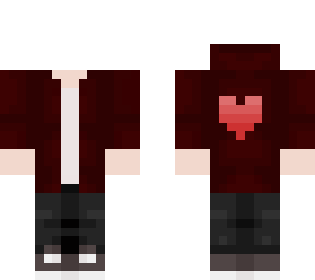 headless red hoodie boy + heart (creds in desc)