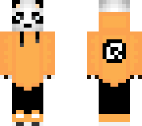 panda sudadera orange