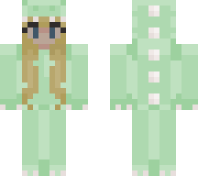 blond girl green onesie classic (good one)