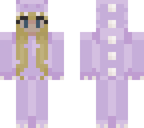 blond girl purple onesie classic