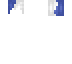 blue and white hair