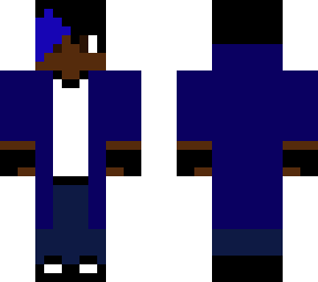 blue lightning fairy tail skin with hair dyed blue