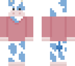 blueberry cow with hoodie