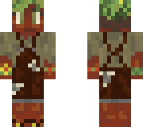 grass block as a person - design by mindcraft blocks on tumblr