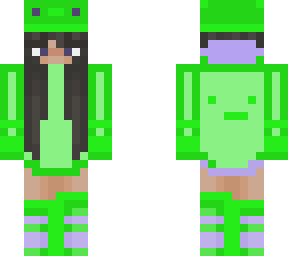 green axolotl girl