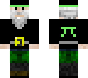 green cool gnome with hat
