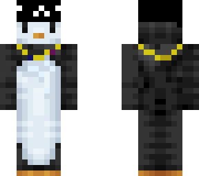 penguin with a cat hat