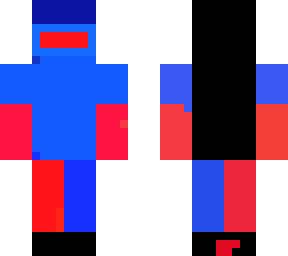 red and blue robot