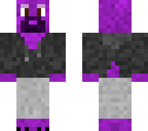 uhh funny purple panda in hoodie