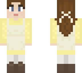 anne with an e brown hair yellow dress