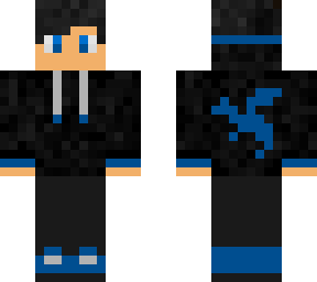black hoodie w/ blue trim (updated)