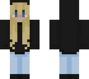 blond girl hoodie