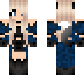 blue wolf girl recreation of "wolf girl"